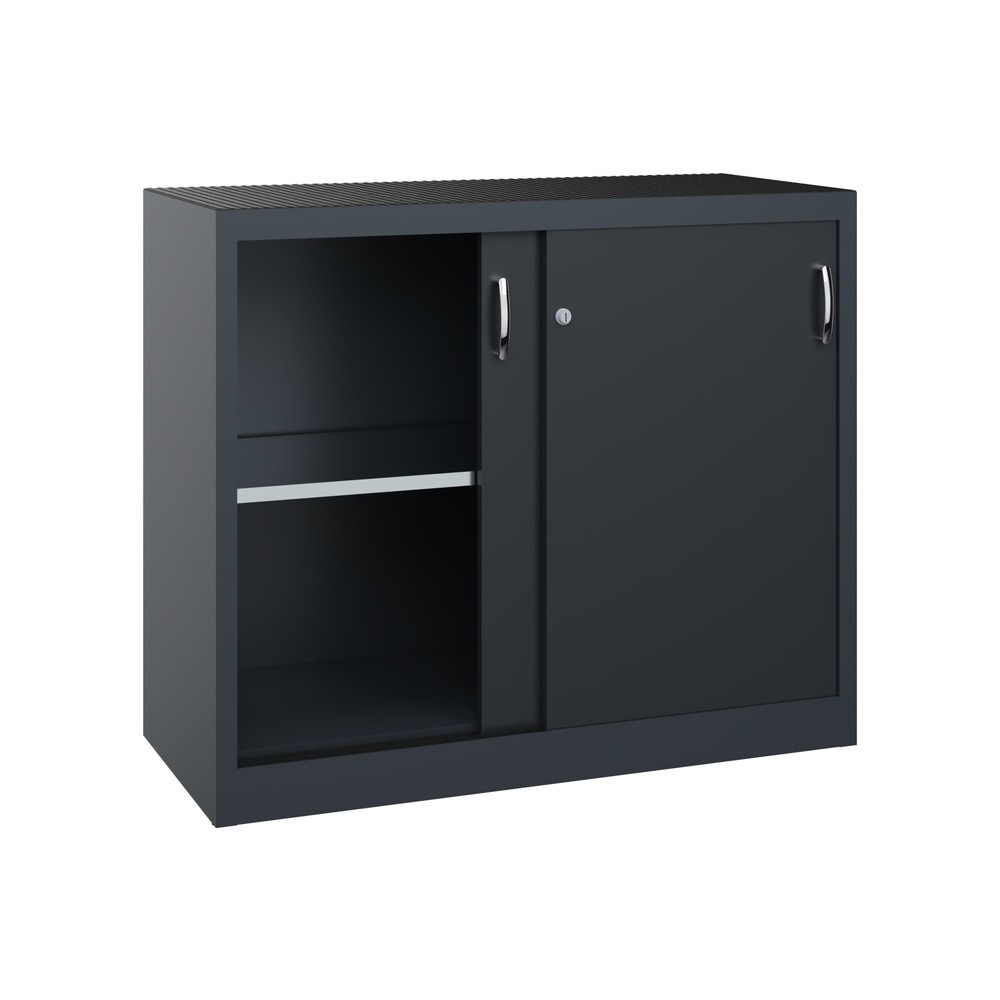 Productafbeelding nr. 2: Zwarelast-schuifdeurenkast C+P, hxbxd 1.000 x 1.200 x 500 mm, antracietgrijs, zwartgrijs