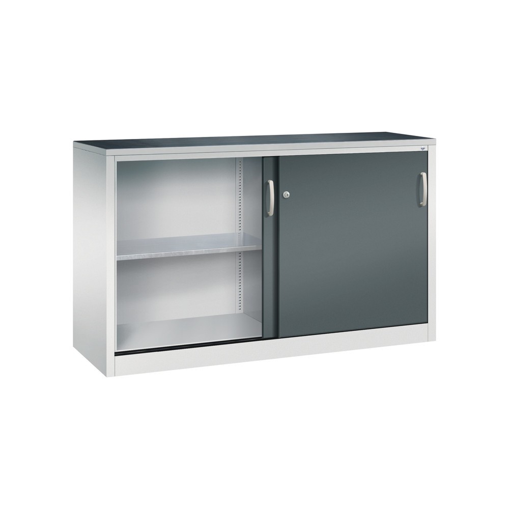 Productafbeelding nr. 3: Zwarelast-schuifdeurenkast C+P, hxbxd 1.000 x 1.600 x 500 mm, lichtgrijs, antracietgrijs