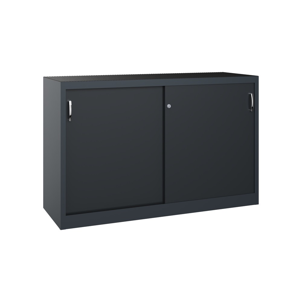 Productafbeelding nr. 1: Zwarelast-schuifdeurenkast C+P, hxbxd 1.000 x 1.600 x 500 mm, antracietgrijs, zwartgrijs