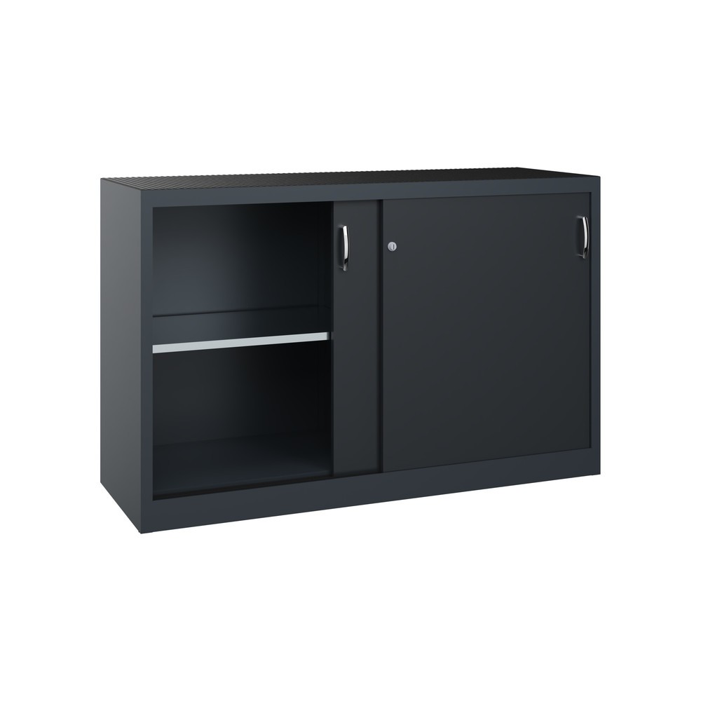 Productafbeelding nr. 2: Zwarelast-schuifdeurenkast C+P, hxbxd 1.000 x 1.600 x 500 mm, antracietgrijs, zwartgrijs