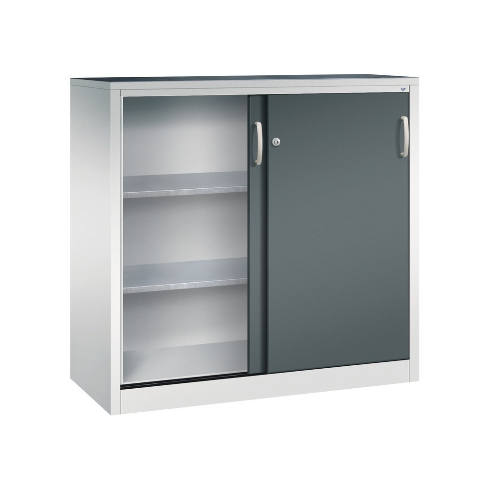 Productafbeelding nr. 3: Zwarelast-schuifdeurenkast C+P, hxbxd 1.200 x 1.200 x 500 mm, lichtgrijs, antracietgrijs