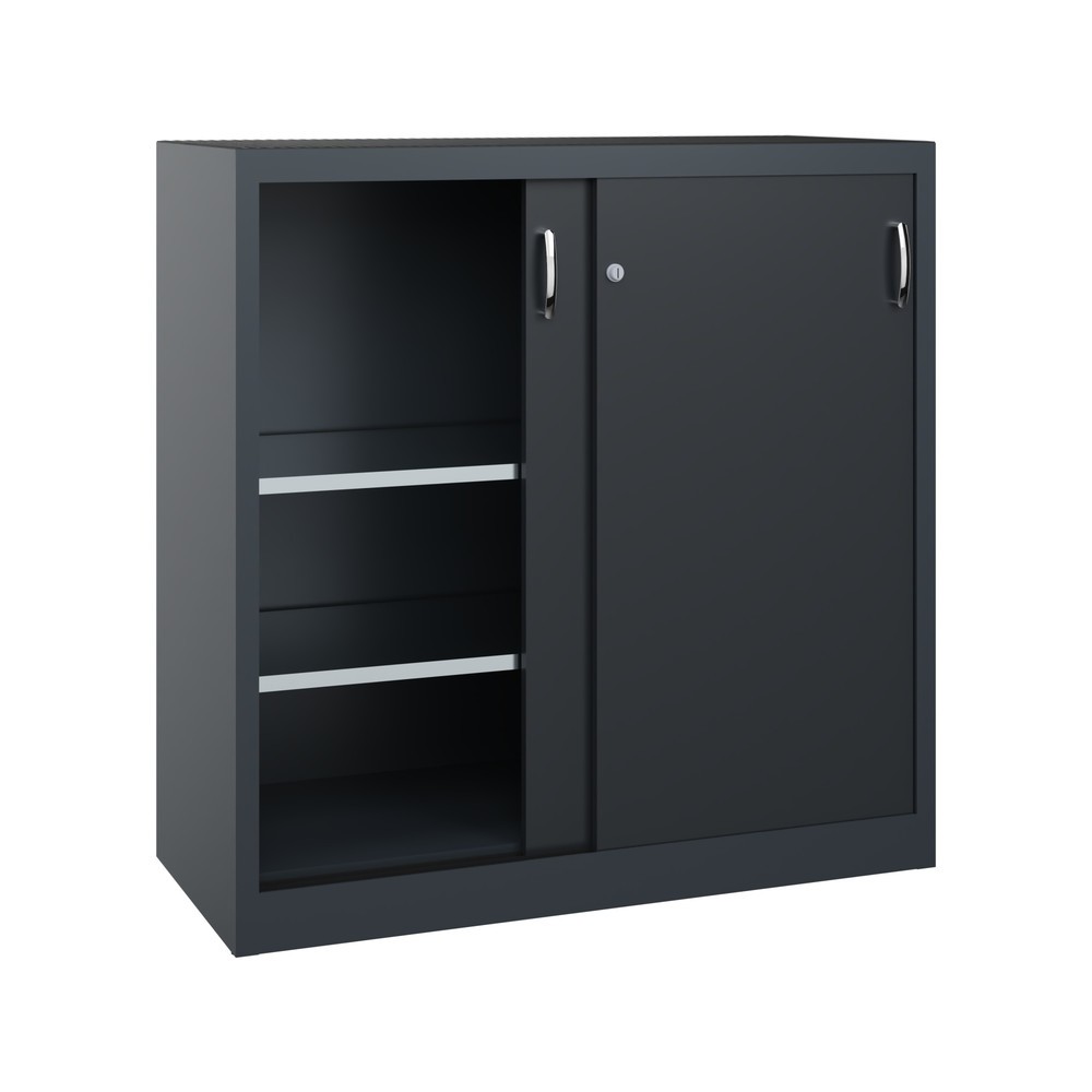 Productafbeelding nr. 2: Zwarelast-schuifdeurenkast C+P, hxbxd 1.200 x 1.200 x 500 mm, antracietgrijs, zwartgrijs