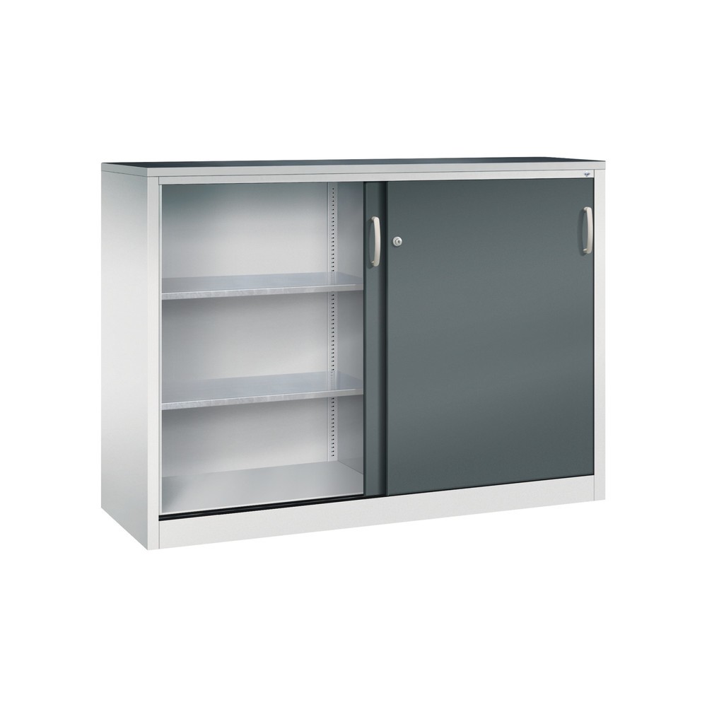 Productafbeelding nr. 3: Zwarelast-schuifdeurenkast C+P, hxbxd 1.200 x 1.600 x 500 mm, lichtgrijs, antracietgrijs