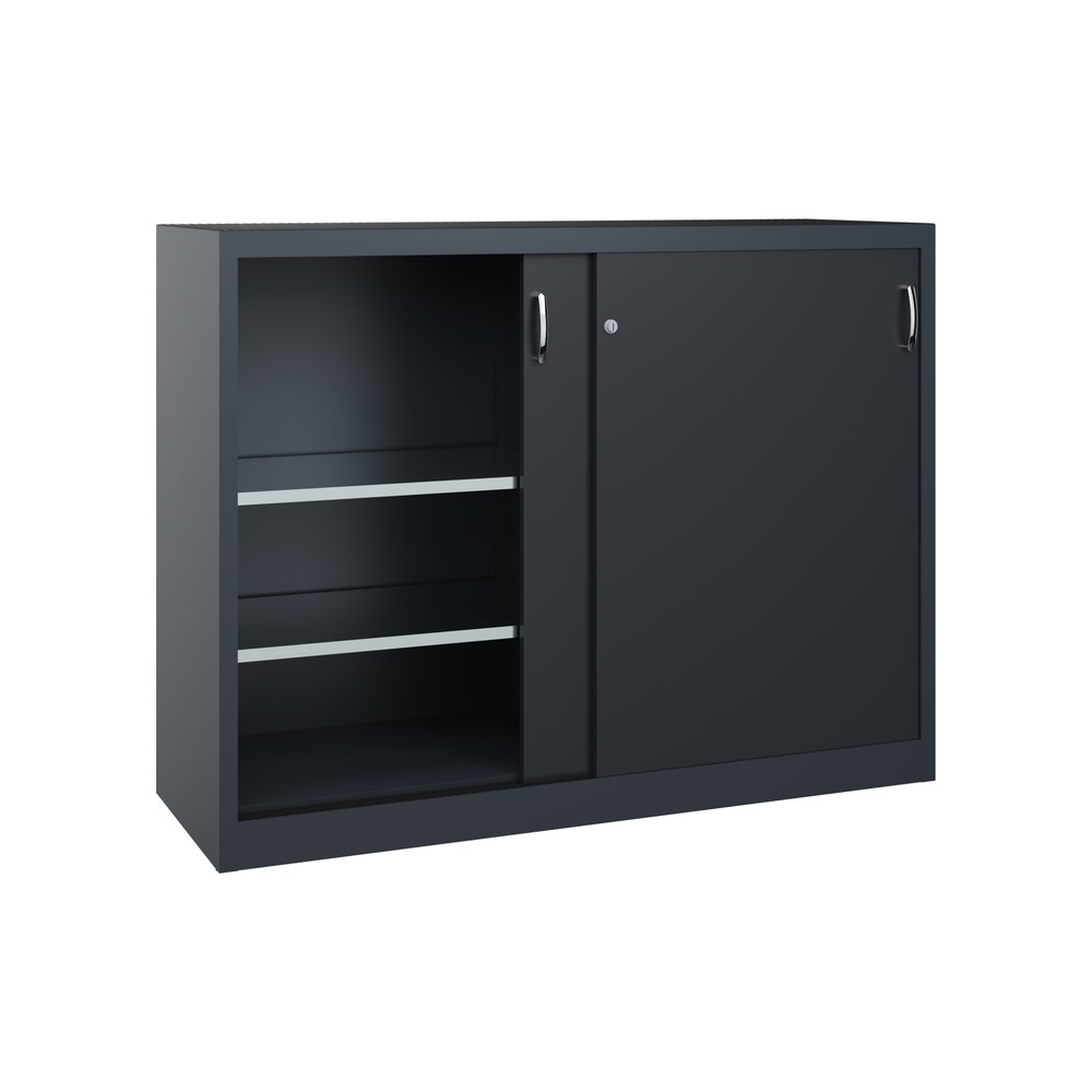 Productafbeelding nr. 2: Zwarelast-schuifdeurenkast C+P, hxbxd 1.200 x 1.600 x 500 mm, antracietgrijs, zwartgrijs
