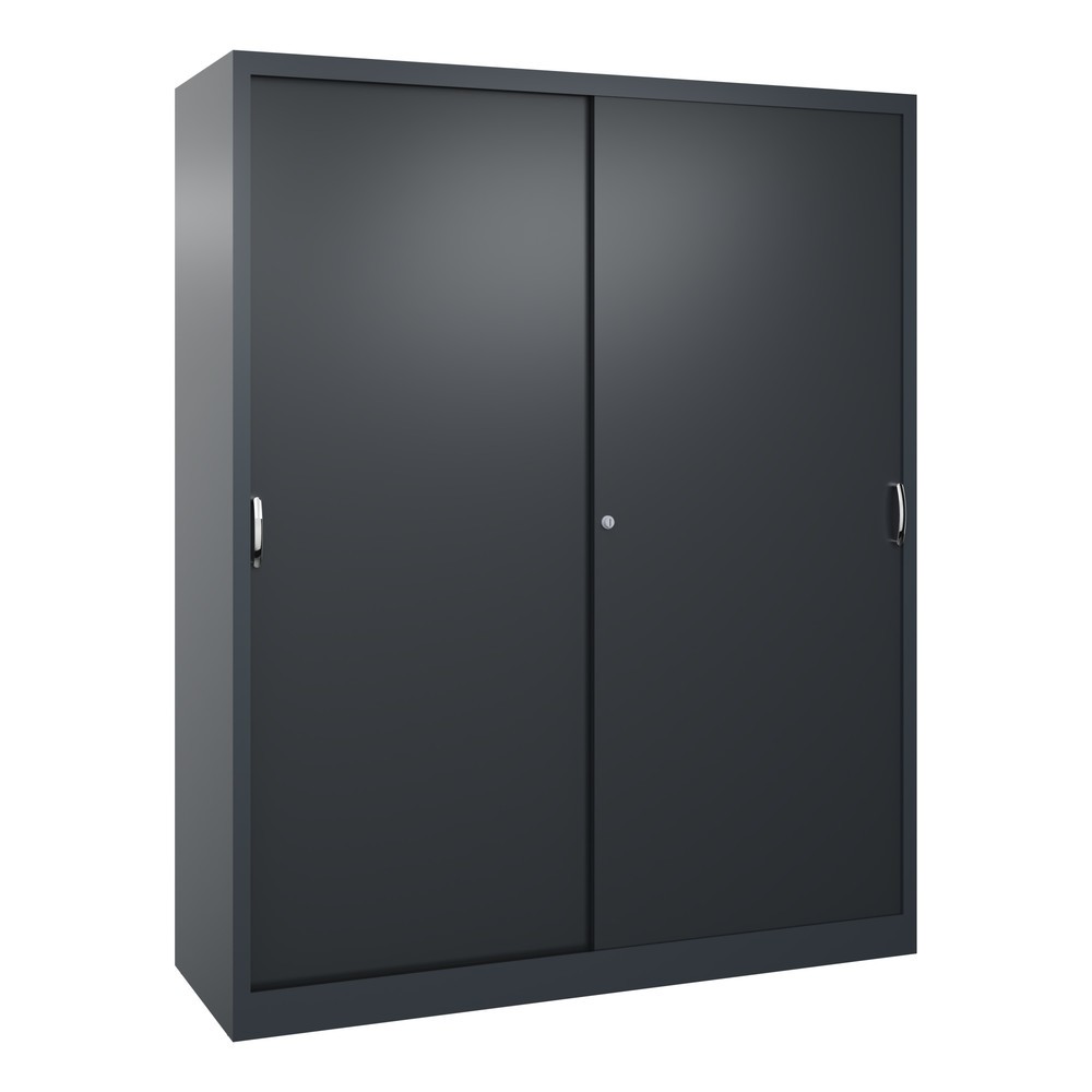 Productafbeelding nr. 1: Zwarelast-schuifdeurenkast C+P, hxbxd 1.950 x 1.600 x 500 mm, antracietgrijs, zwartgrijs