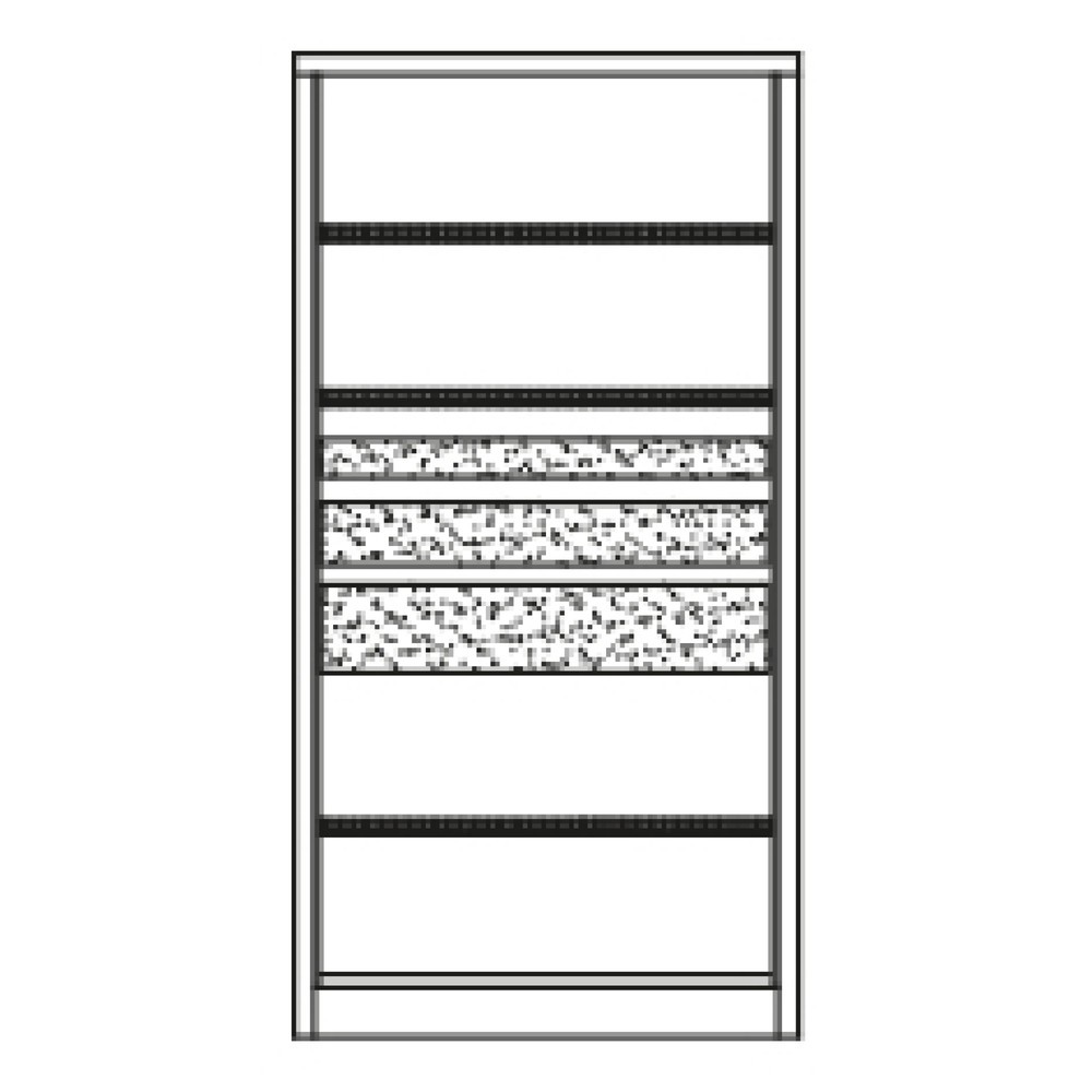 Productafbeelding nr. 6: Zwarelastkast PAVOY Premium, 3 legborden + laden 1x75+ 1x125 + 1x175 mm, antracietgrijs, lichtgrijs