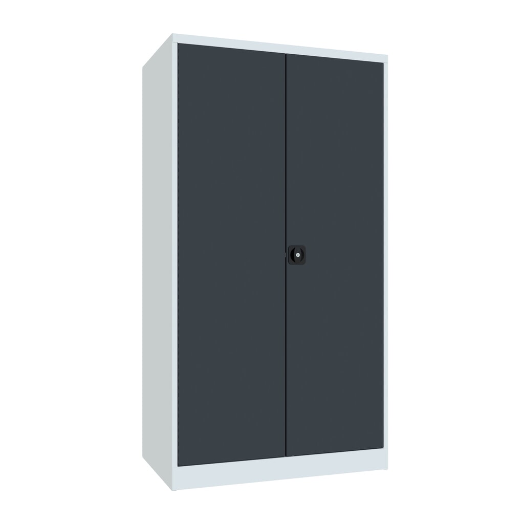 Zwarelastkast PAVOY Premium met middenwand, 8 legborden, antracietgrijs, lichtgrijs Product afbeelding: Zwarelastkast PAVOY Premium met middenwand, 8 legborden, antracietgrijs, lichtgrijs