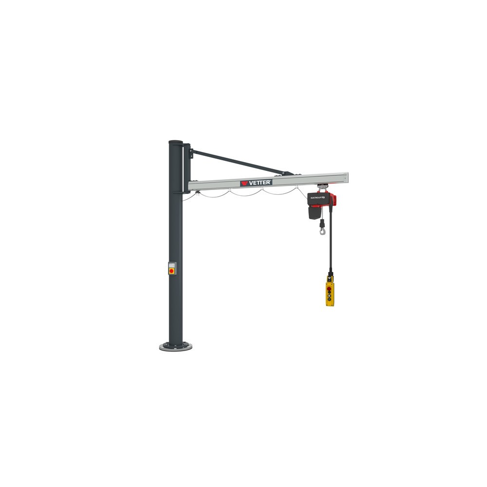 Productafbeelding nr. 3: Zwenkkraan VETTER® incl. elektrische takel LIFTKET, kolomuitvoering, reikwijdte 2.900 mm, draagvermogen 125 kg