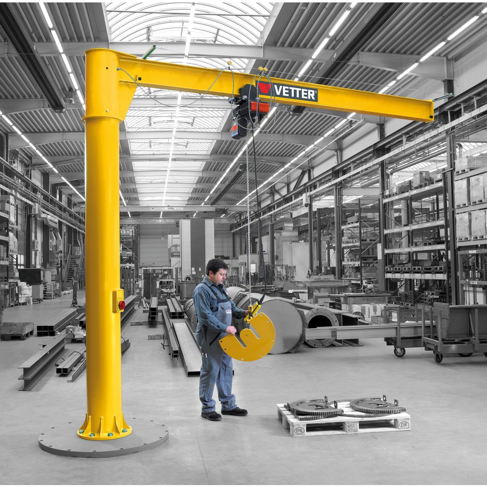 Productafbeelding nr. 4: Zwenkkraan VETTER® incl. elektrische takel LIFTKET, kolomuitvoering, 360° zwenkbereik, reikwijdte 3.000 mm, draagvermogen 125 kg