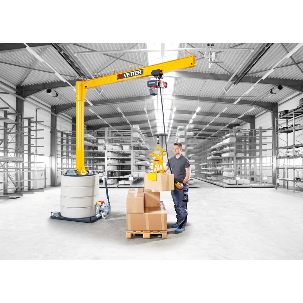 Productafbeelding nr. 5: Zwenkkraan VETTER® incl. elektrische takel LIFTKET, 270° zwenkbereik, reikwijdte 2.900 mm, draagvermogen 125 kg