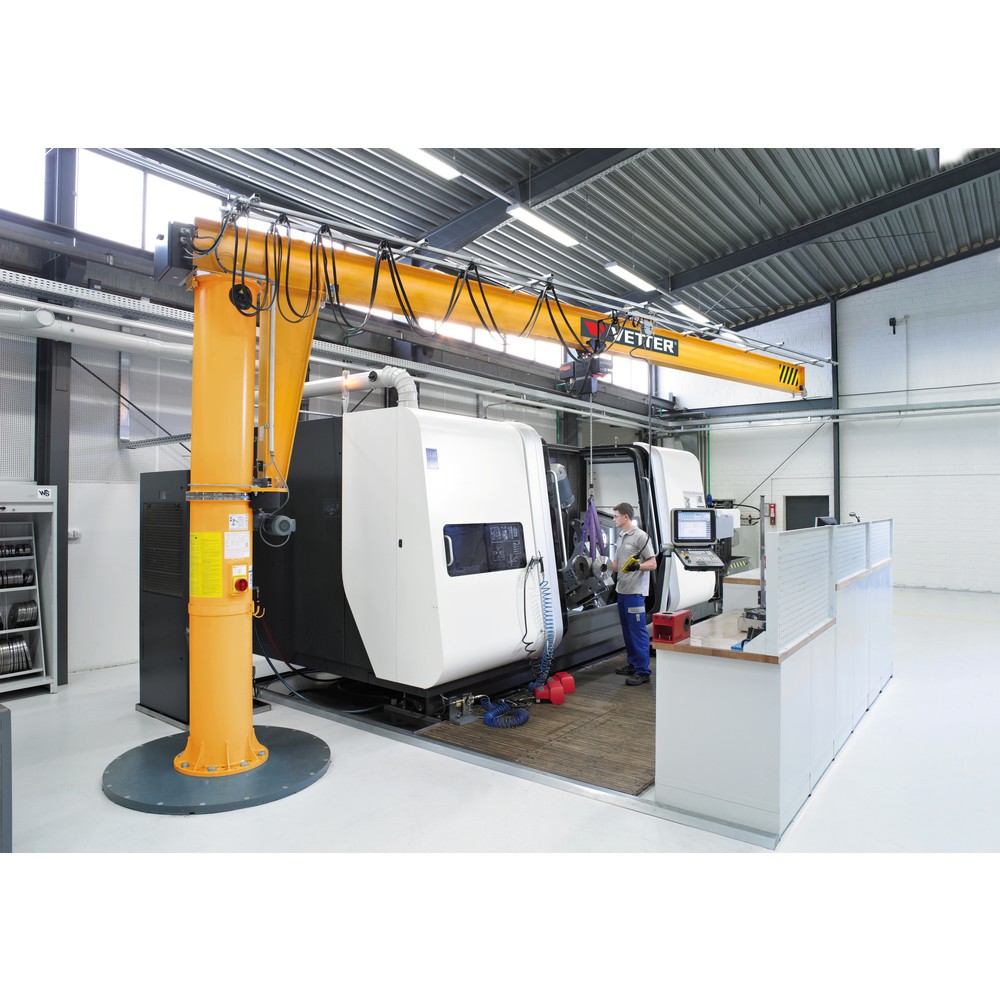 Productafbeelding nr. 4: Zwenkkraan VETTER® incl. elektrische takel LIFTKET, kolomuitvoering, 360° zwenkbereik, reikwijdte 3.000 mm incl. elektrische takel LIFTKET, draagvermogen 250 kg