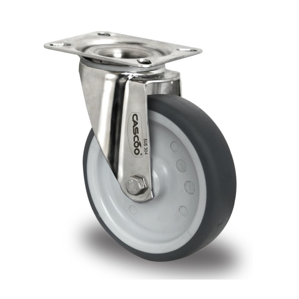 Product afbeelding: Zwenkwiel ø 100 mm serie P2W2 glijlager roestvrij staal