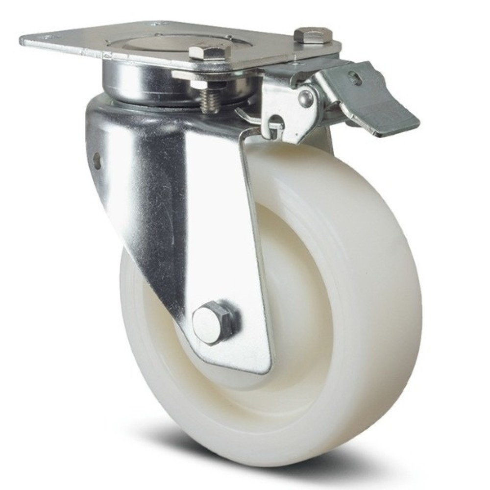 Product afbeelding: Zwenkwiel TENTE polyamide, precisiekogellager, richtingvaststeller, Ø x breedte 200 x 50 mm, cap. 600 kg