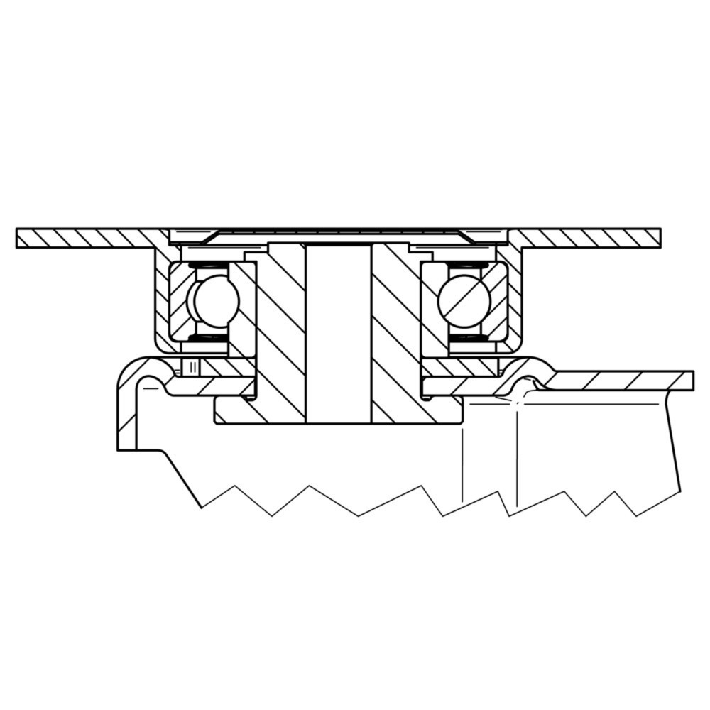 Productafbeelding nr. 4: Zwenkwiel TENTE PU, precisiekogellager, Ø x breedte 200 x 50 mm, cap. 600 kg
