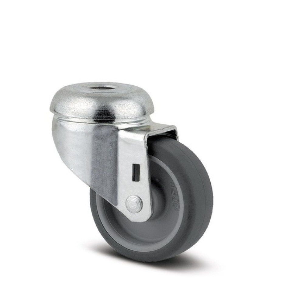 Product afbeelding: Zwenkwiel TENTE thermoplastisch rubber, glijlager, behuizing van plaatstaal, schroefgat, Ø x breedte 50 x 50 mm, draagvermogen 40 kg