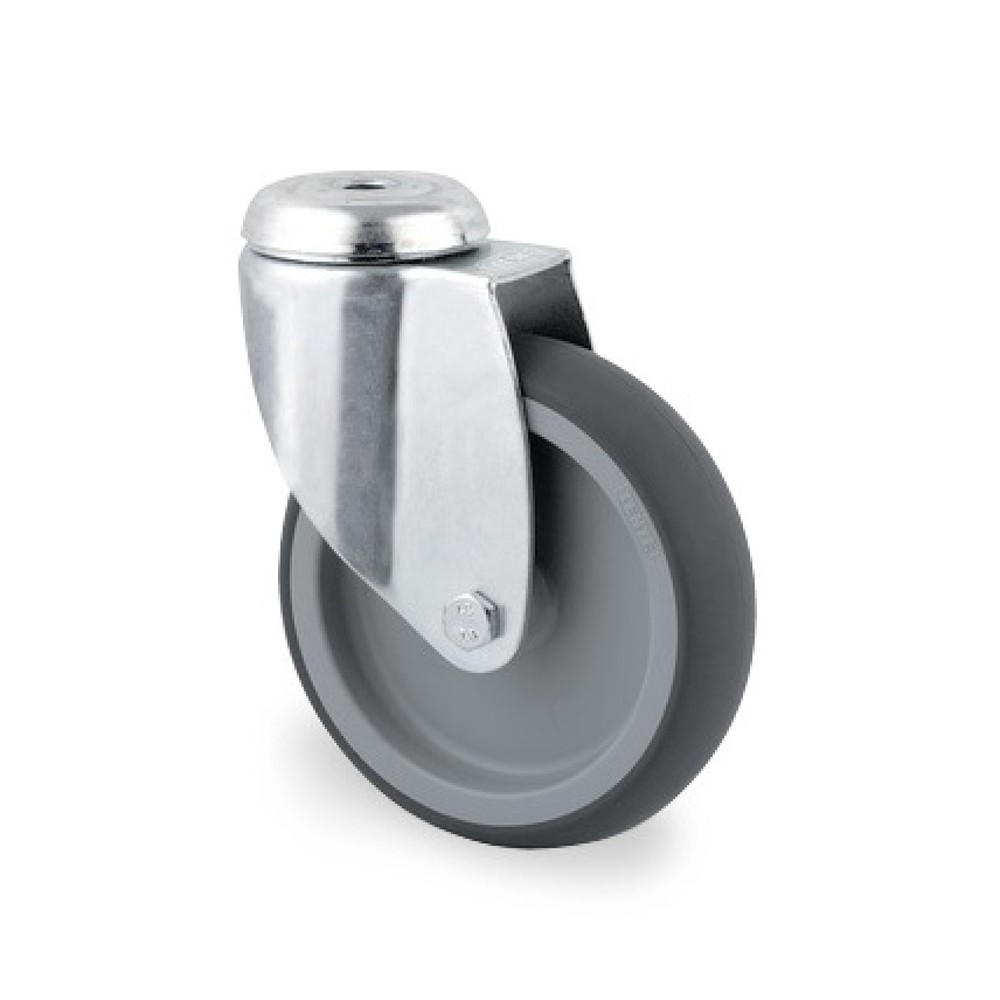 Product afbeelding: Zwenkwiel TENTE TPE, glijlager, behuizing van plaatstaal, schroefgat, Ø x breedte 75 x 50 mm, draagvermogen 75 kg