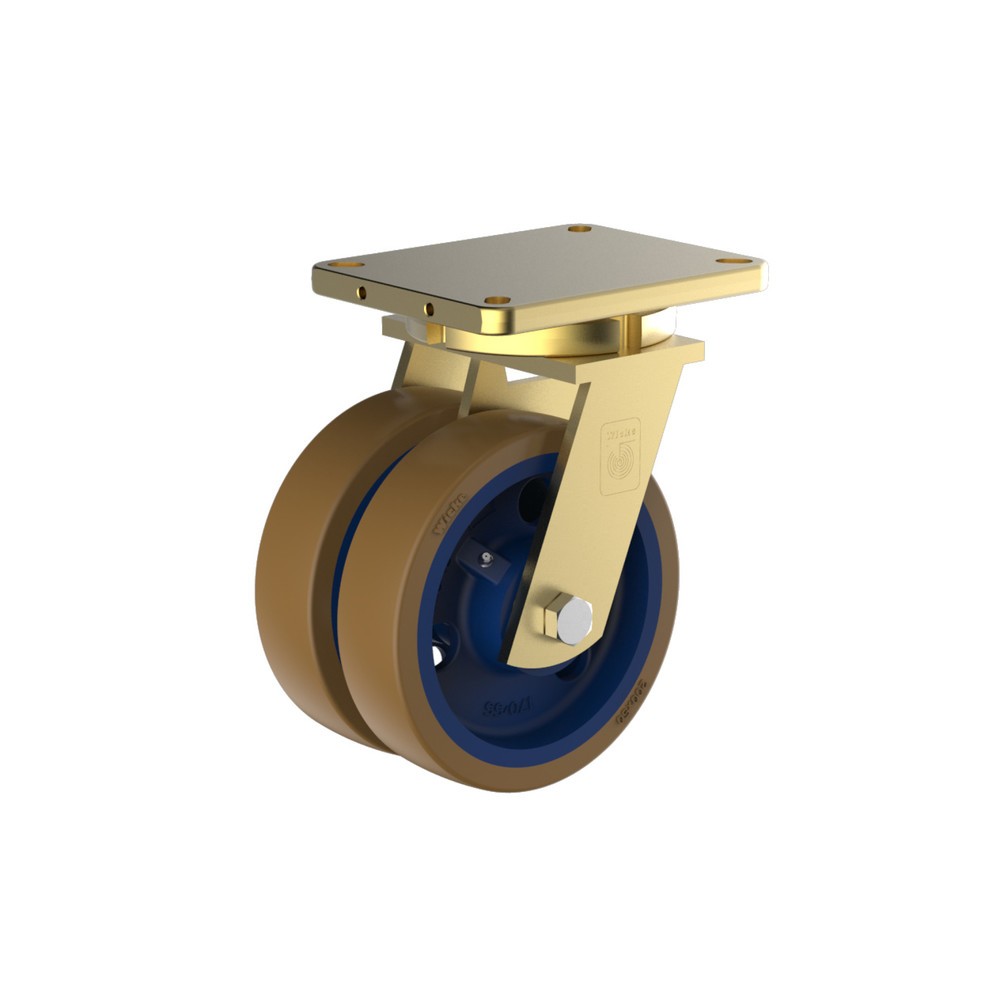 Product afbeelding: Zwenkwiel voor zware last Wicke Topthane® PU, Ø x breedte 300 x 75 mm, reikbereik 93 mm, cap. 4.000 kg