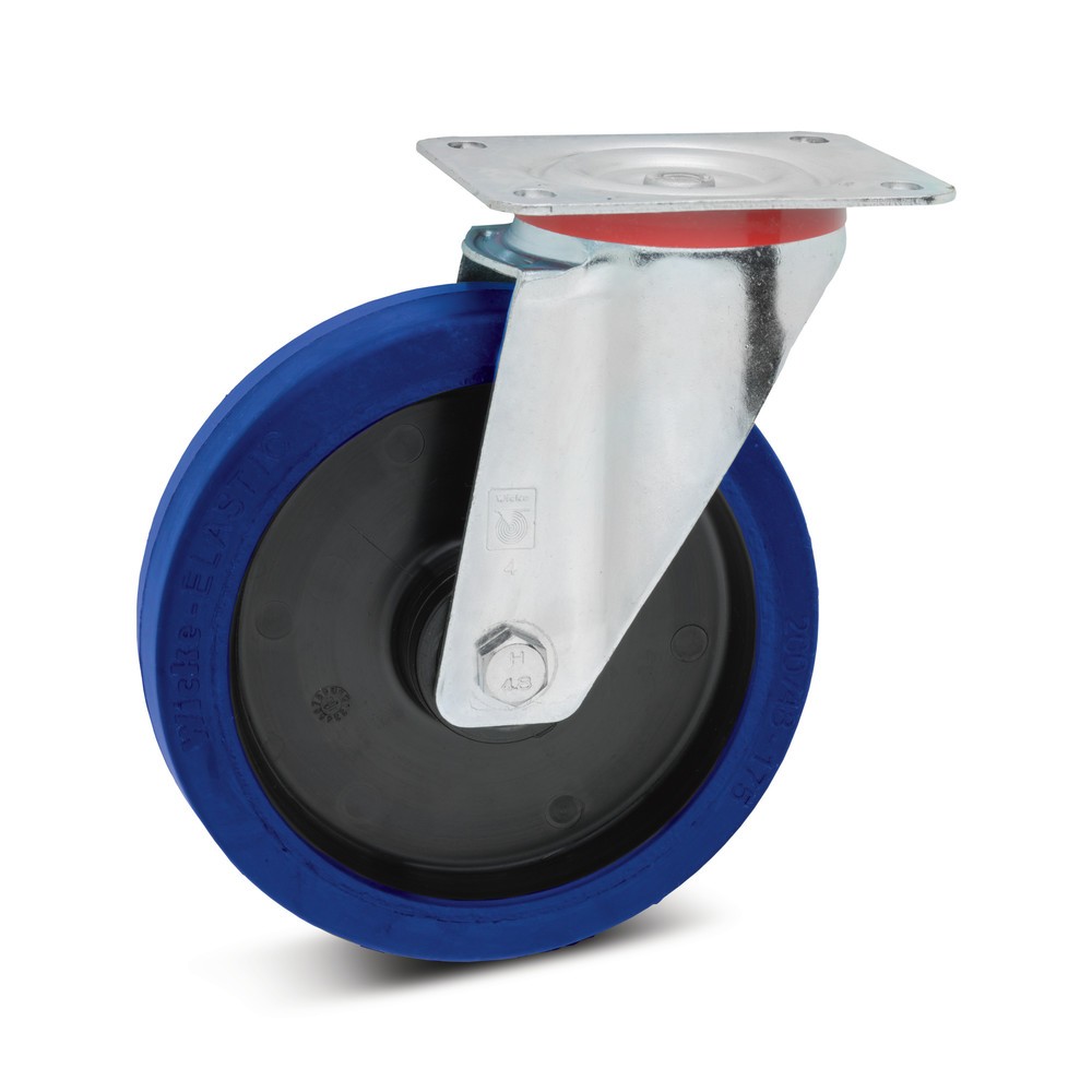 Product afbeelding: Zwenkwiel Wicke van elastisch massief rubber, laat geen strepen achter, Ø x breedte 100 x 36 mm, cap. 180 kg