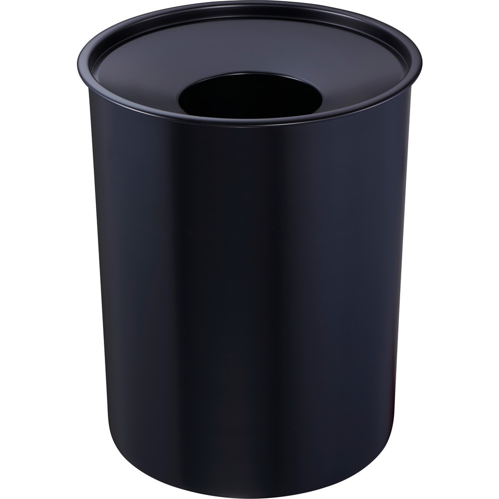 Product afbeelding: Zwingo veiligheidsafvalbak, 13 liter, TÜV/GS-gecertificeerd, met doofkop, zwart